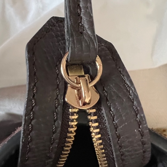 LONGCHAMP MAILBOX CHOCOLATE LEATHER & SUEDE - Picture 8 of 13